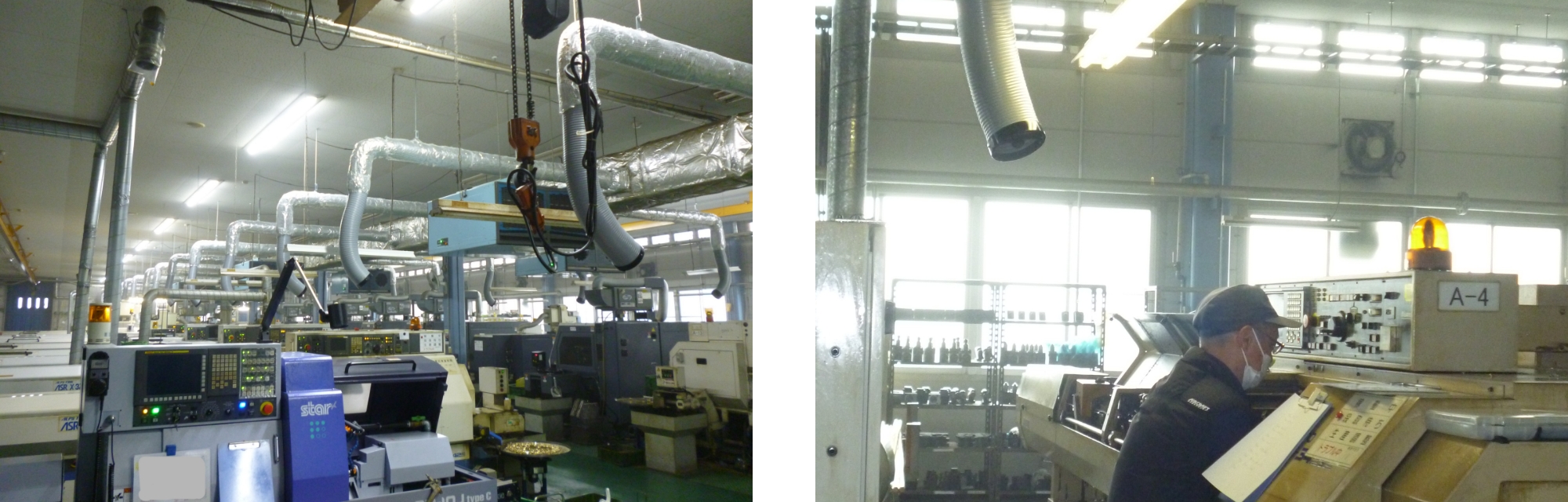 本社第⼀⼯場の空調設備を⼀新しました